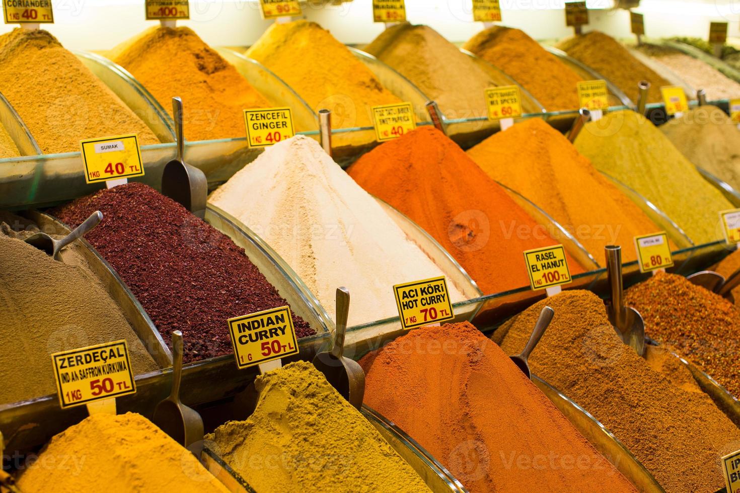 Turkey, Istanbul, Spice Bazaar, turkish spices for sale photo