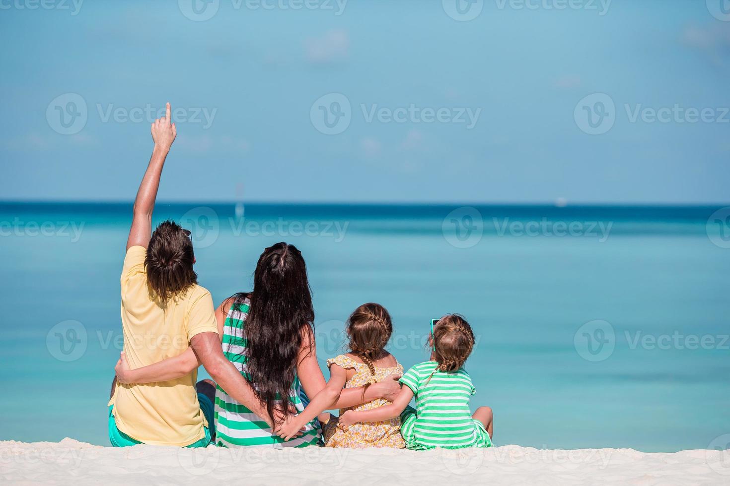 Young family on vacation have a lot of fun photo