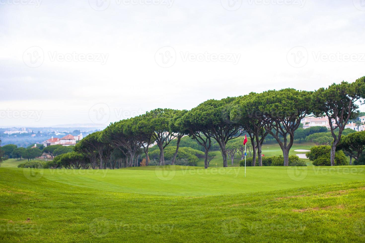 Landscape of golf field photo