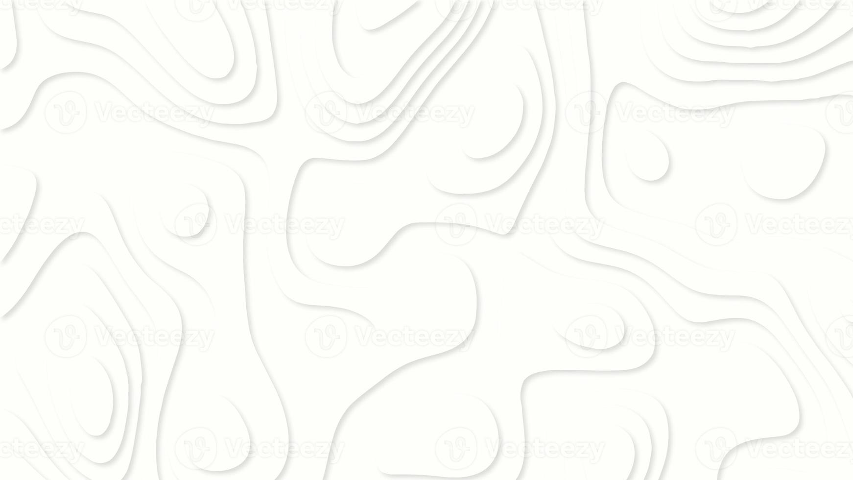 Abstract smooth origami shape paper cut. White realistic paper cut wave curve overlap background decoration texture. photo