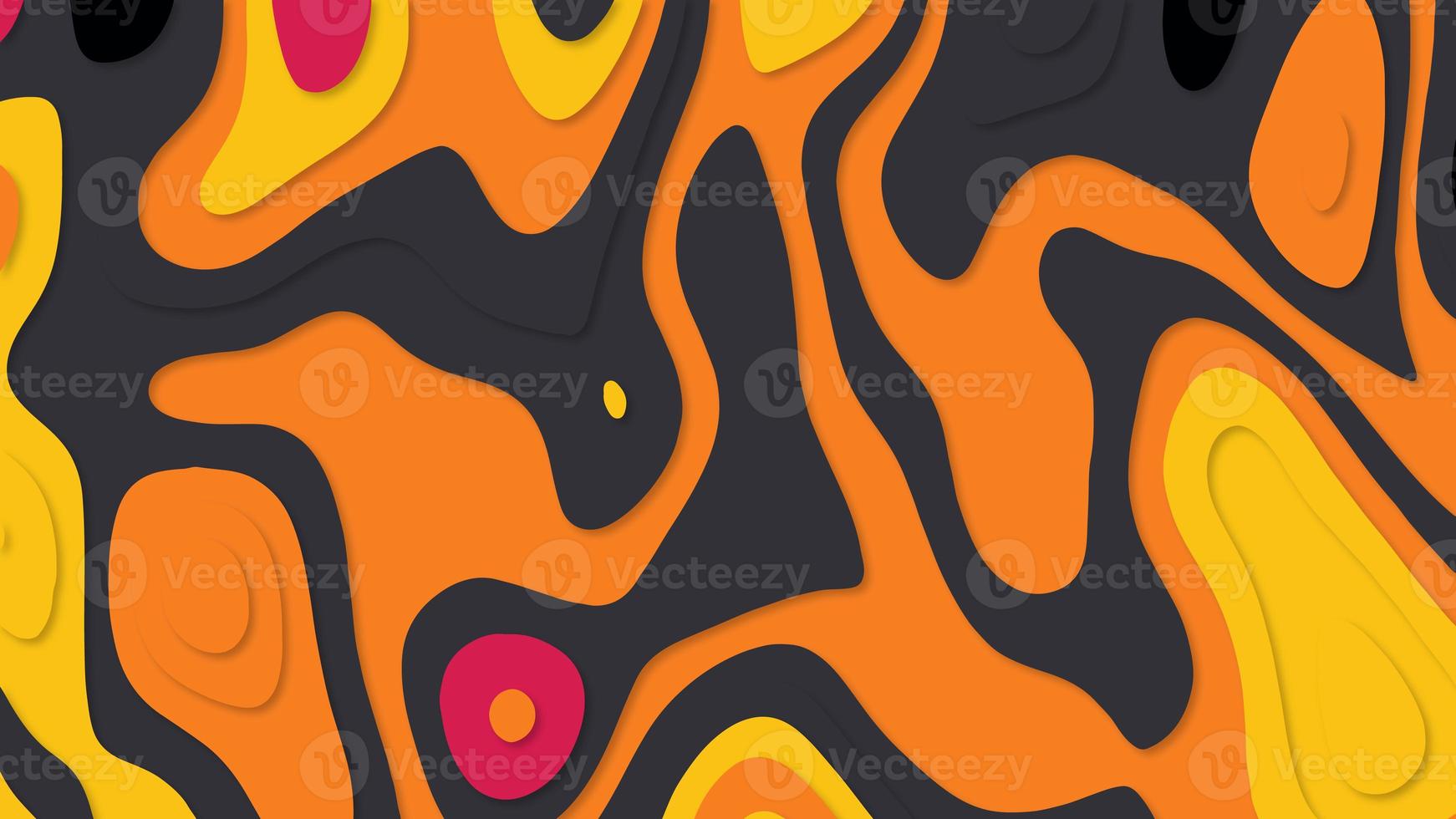 Colorful background with papercut style. Abstract geometric gradient paper cut background. Modern realistic paper cut waves background design for card, poster, any backdrop photo