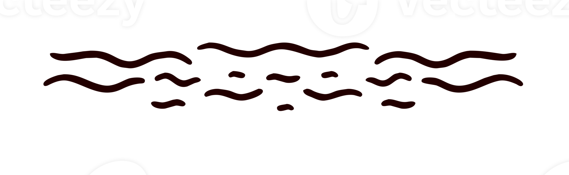 silhouette de vague d'eau png