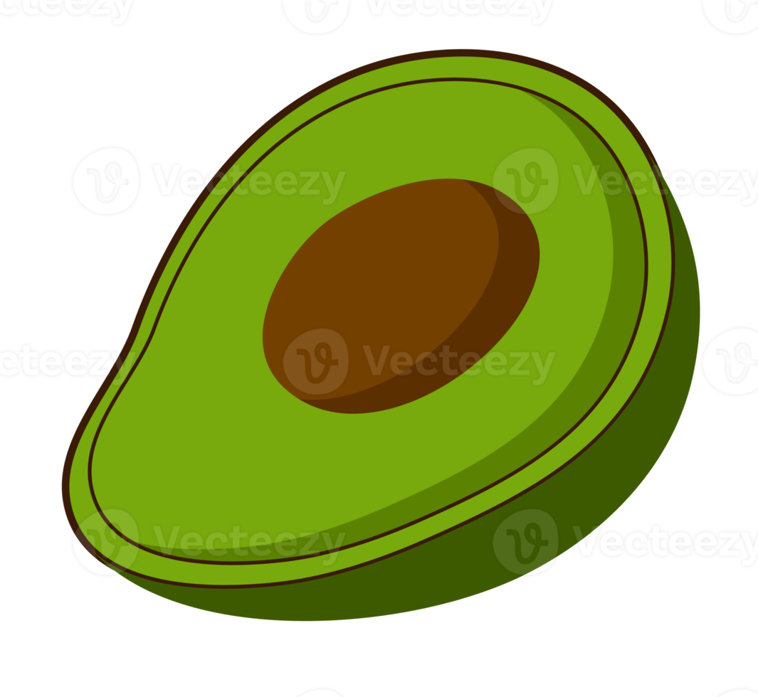 fetta di avocado png