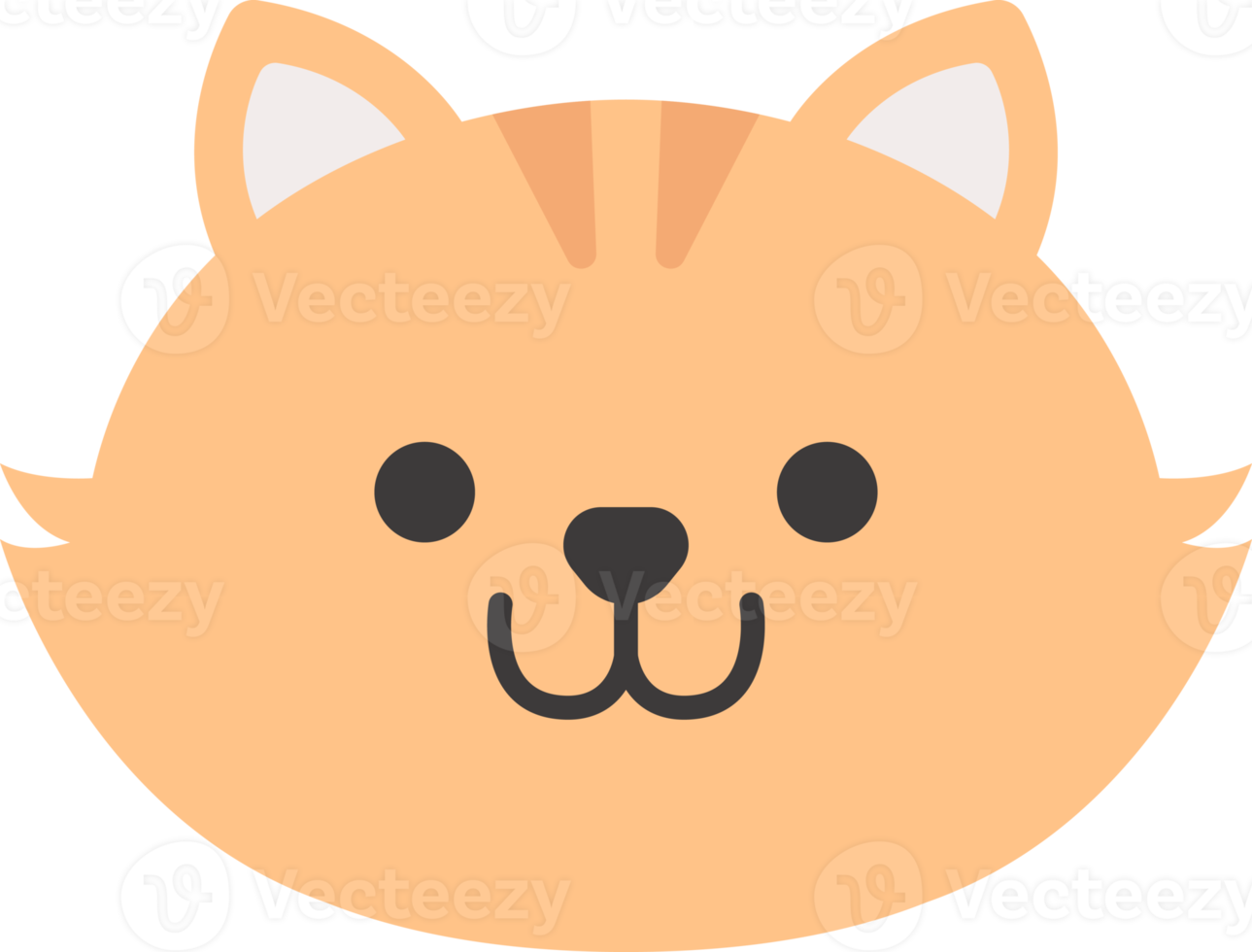 Cat face, animal face cute emojis, stickers, emoticons. png