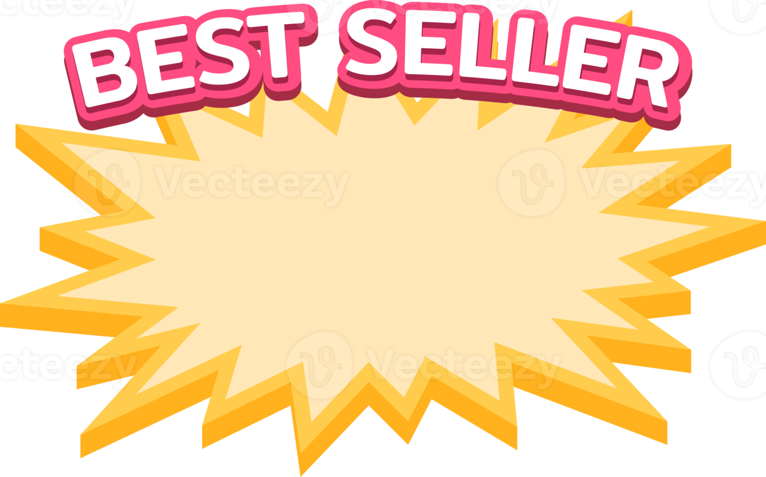 Best seller, starburst label, shopping font, Promotion label sale, promotion discount banner templates png