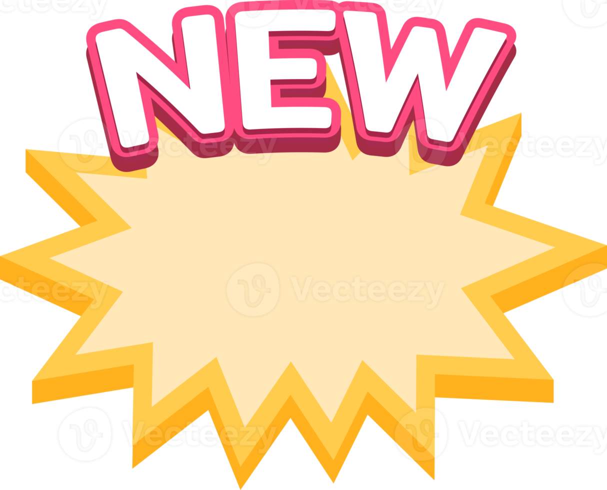 nuovo, starburst etichetta, shopping font, promozione etichetta saldi, promozione sconto bandiera modelli png