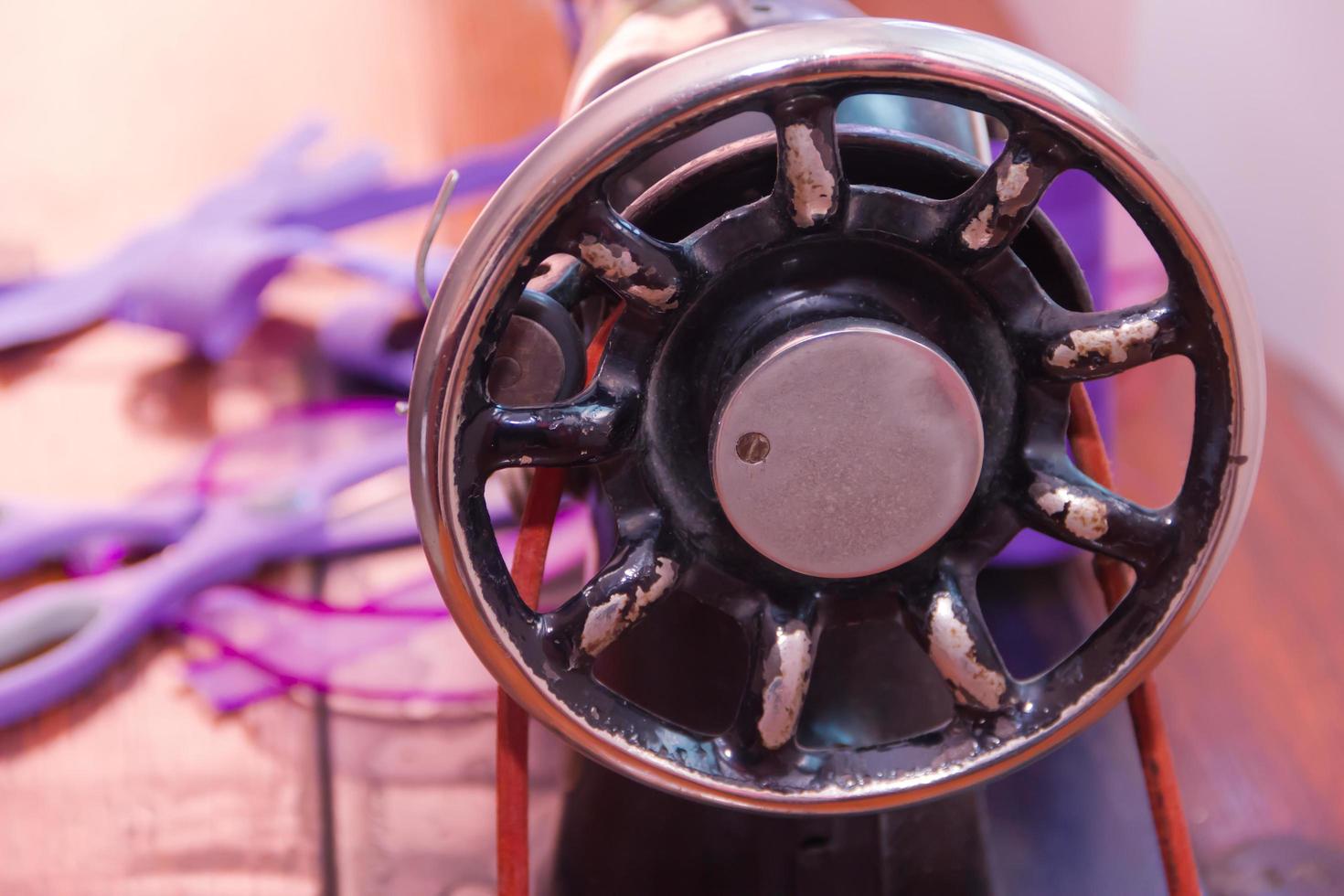 old sewing machine and sewing elements 18063580 Stock Photo at Vecteezy