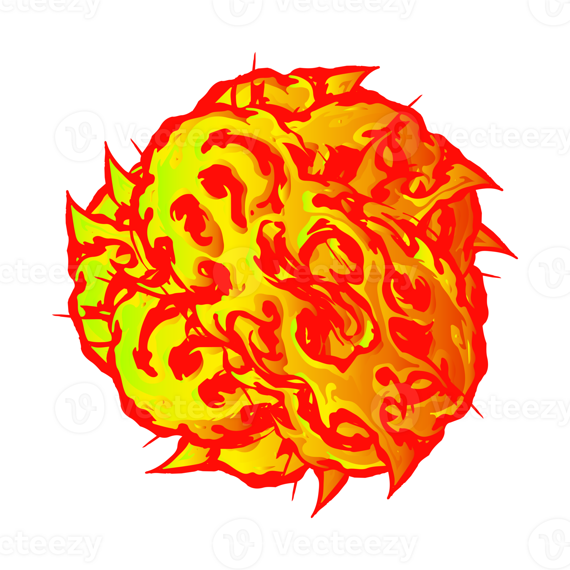 Red and Orange Fire ball, fire flame ball explosion png 18064657 PNG