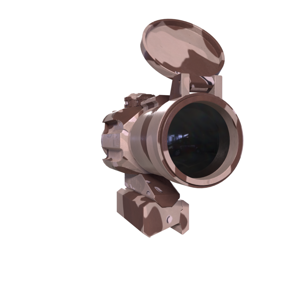 Rifle scope isolated on transparent png