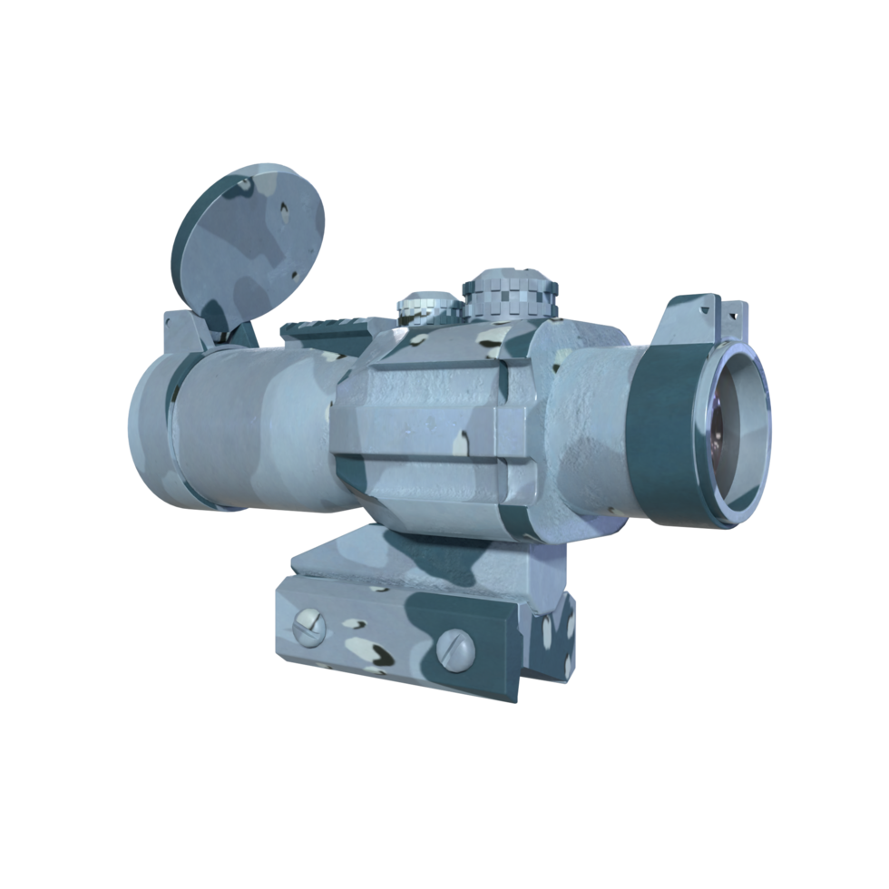 Rifle scope isolated on transparent png
