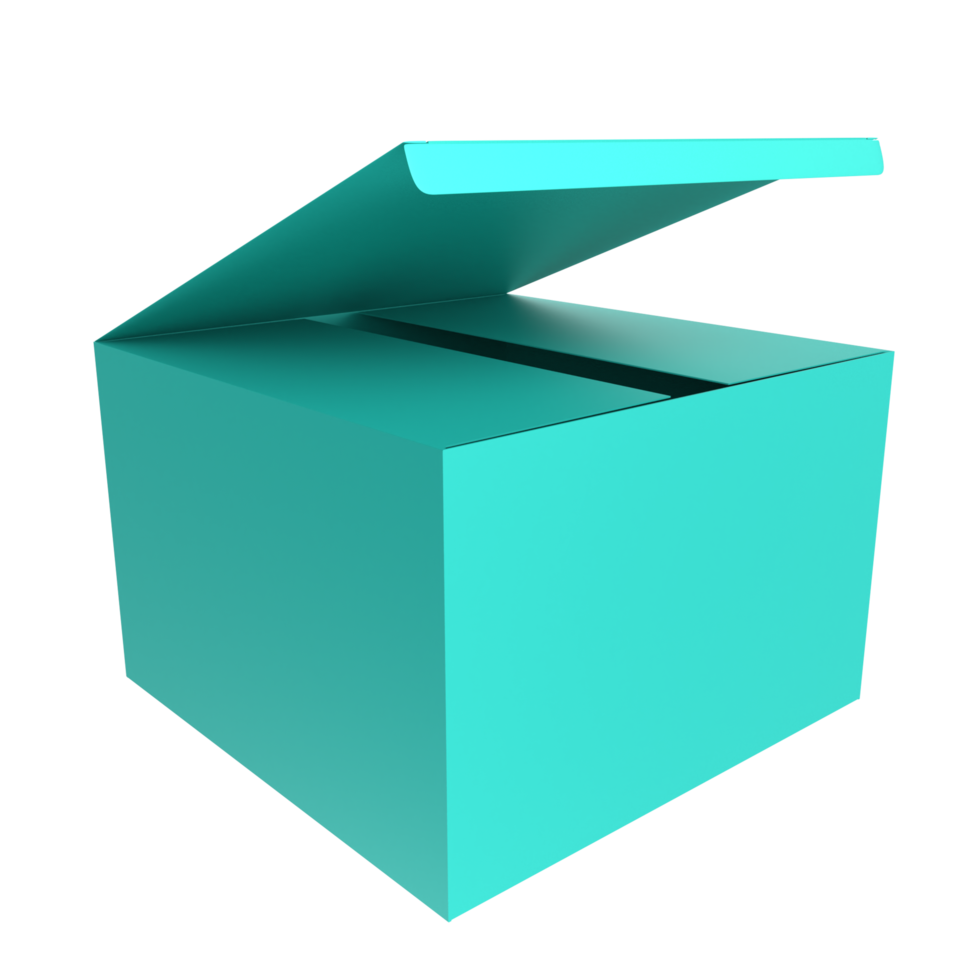 Product box isolated on background png