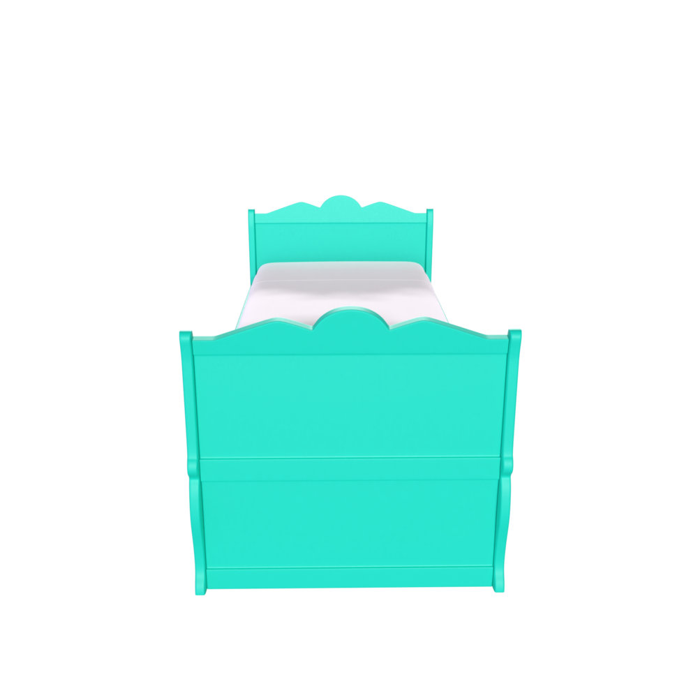 3D Rendering Of Child Bed png