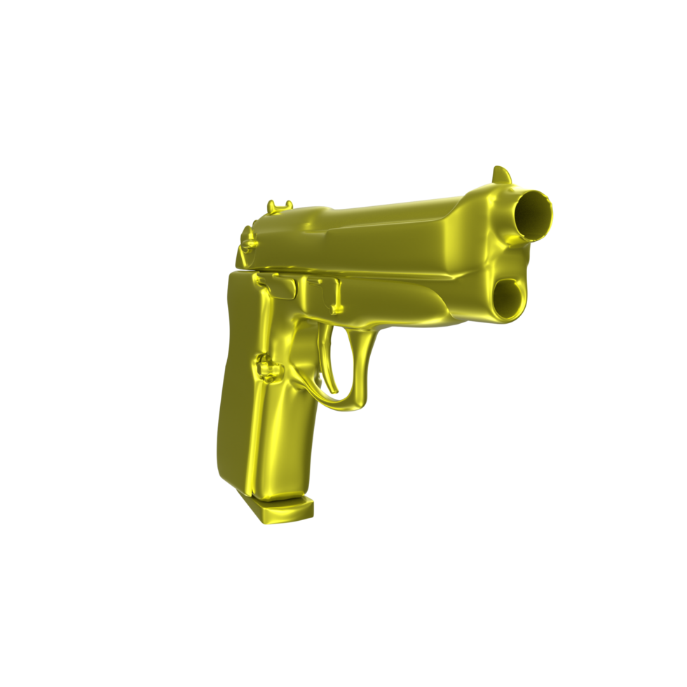 Rendu 3D du pistolet 18065446 PNG