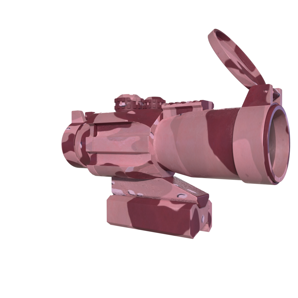 Rifle scope isolated on transparent png