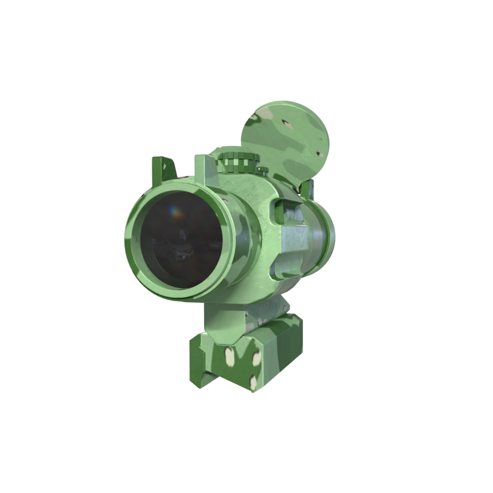 Rifle scope isolated on transparent png