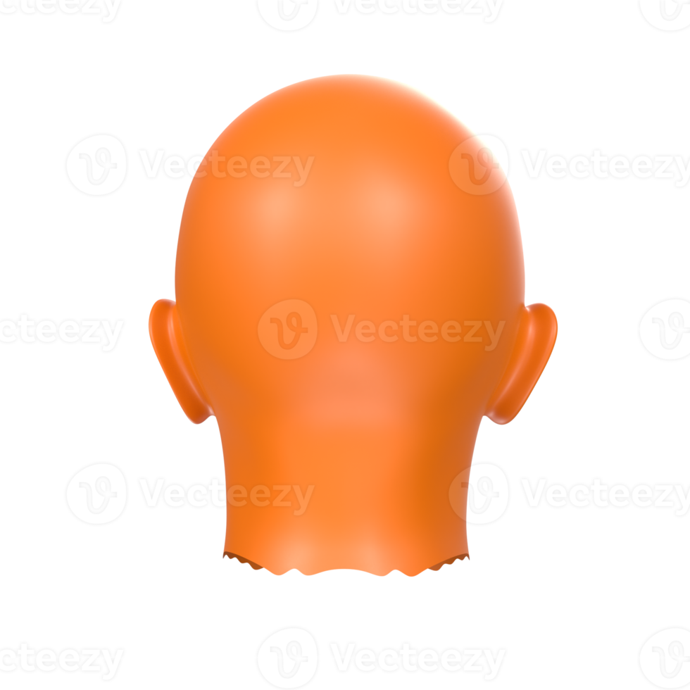 3D Rendering Of Human Bust png