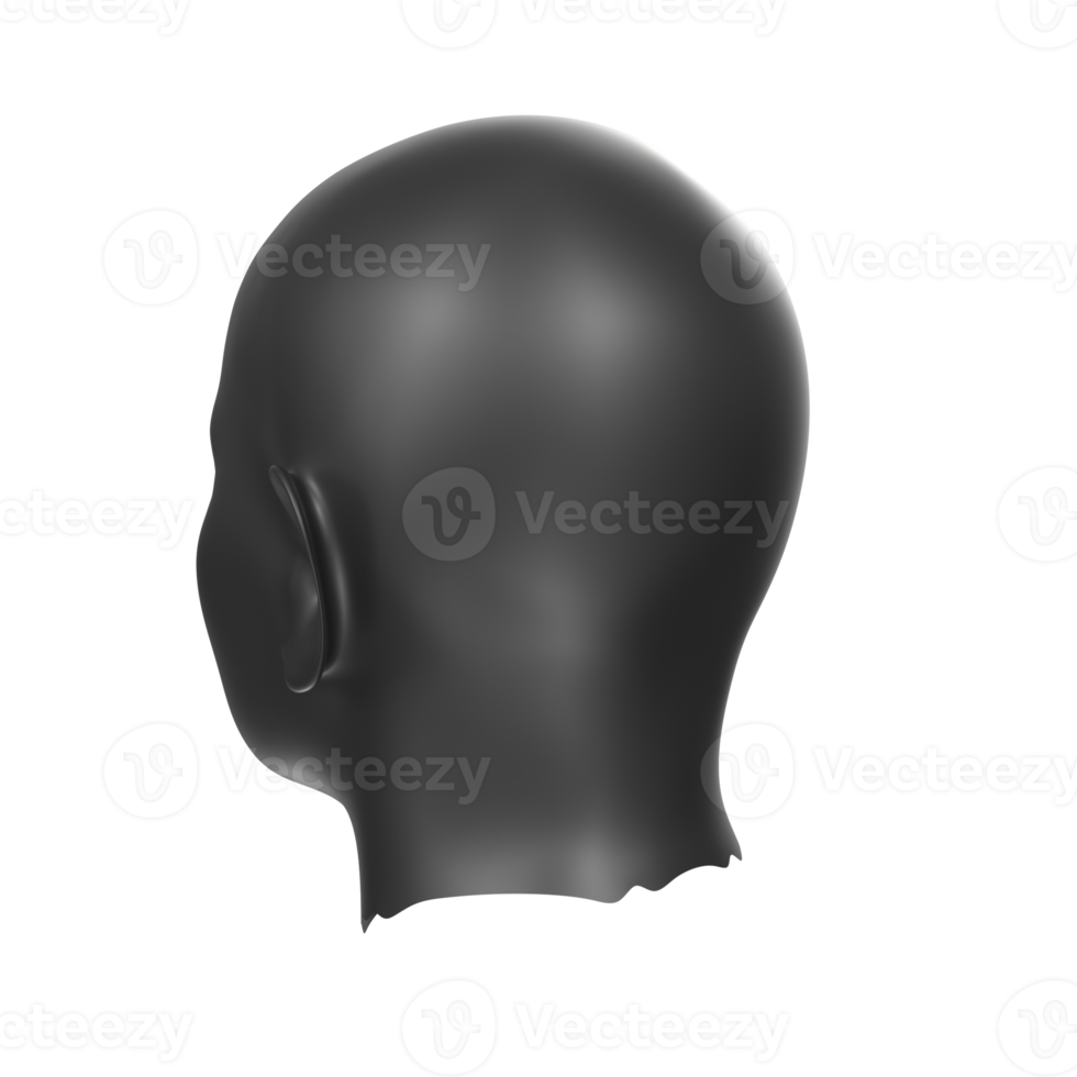 3D Rendering Of Human Bust png