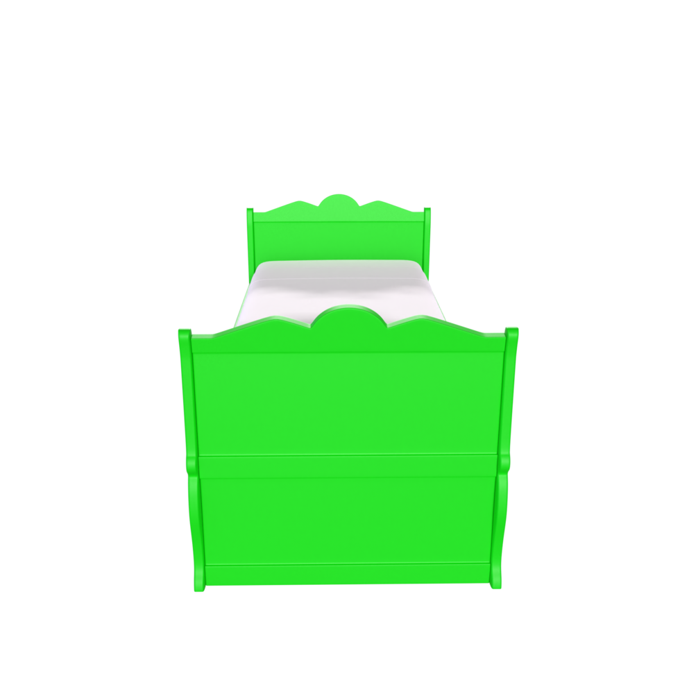3D Rendering Of Child Bed png