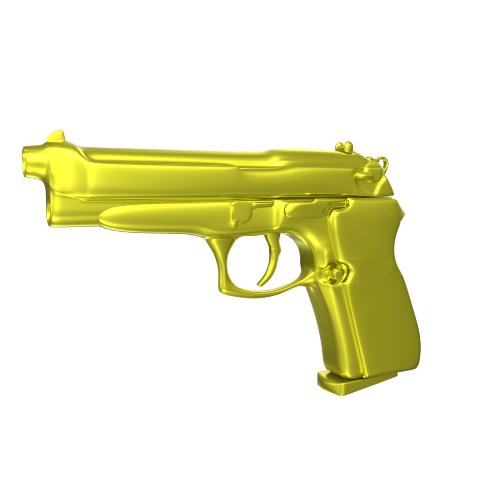 Rendu 3D du pistolet 18065446 PNG
