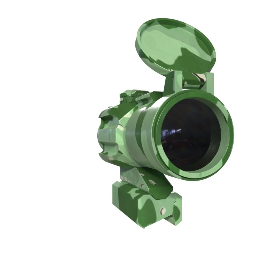 Rifle scope isolated on transparent png