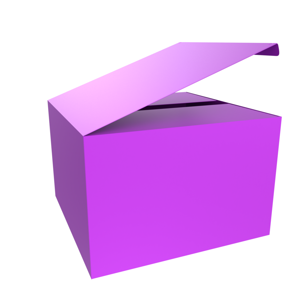 caja de producto aislada en el fondo png