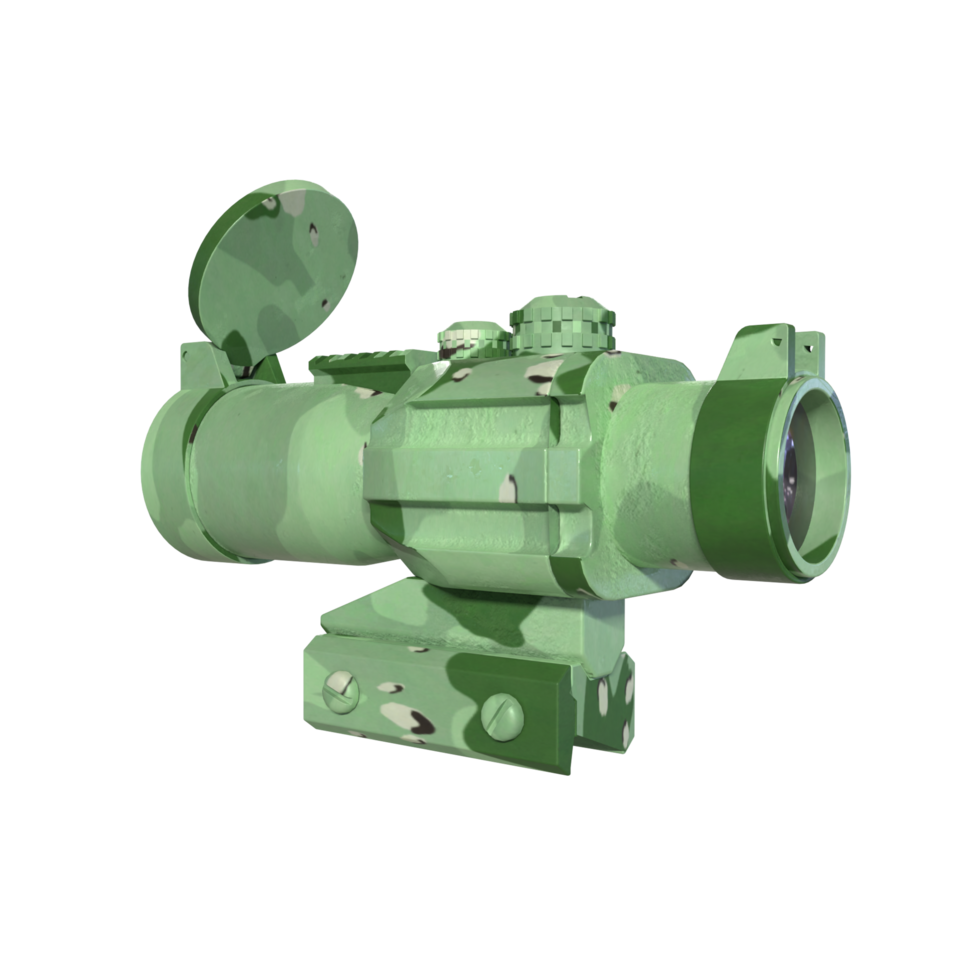 Rifle scope isolated on transparent png