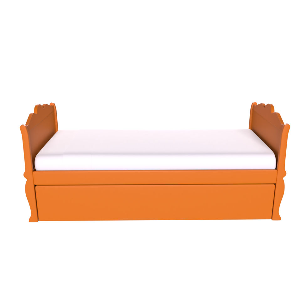 3D Rendering Of Child Bed png