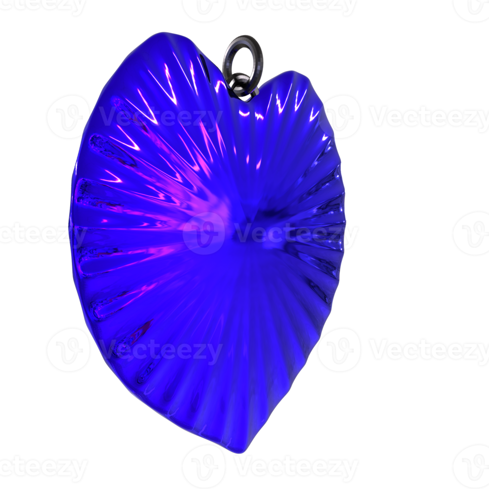 3D Rendering Of Love Necklace png