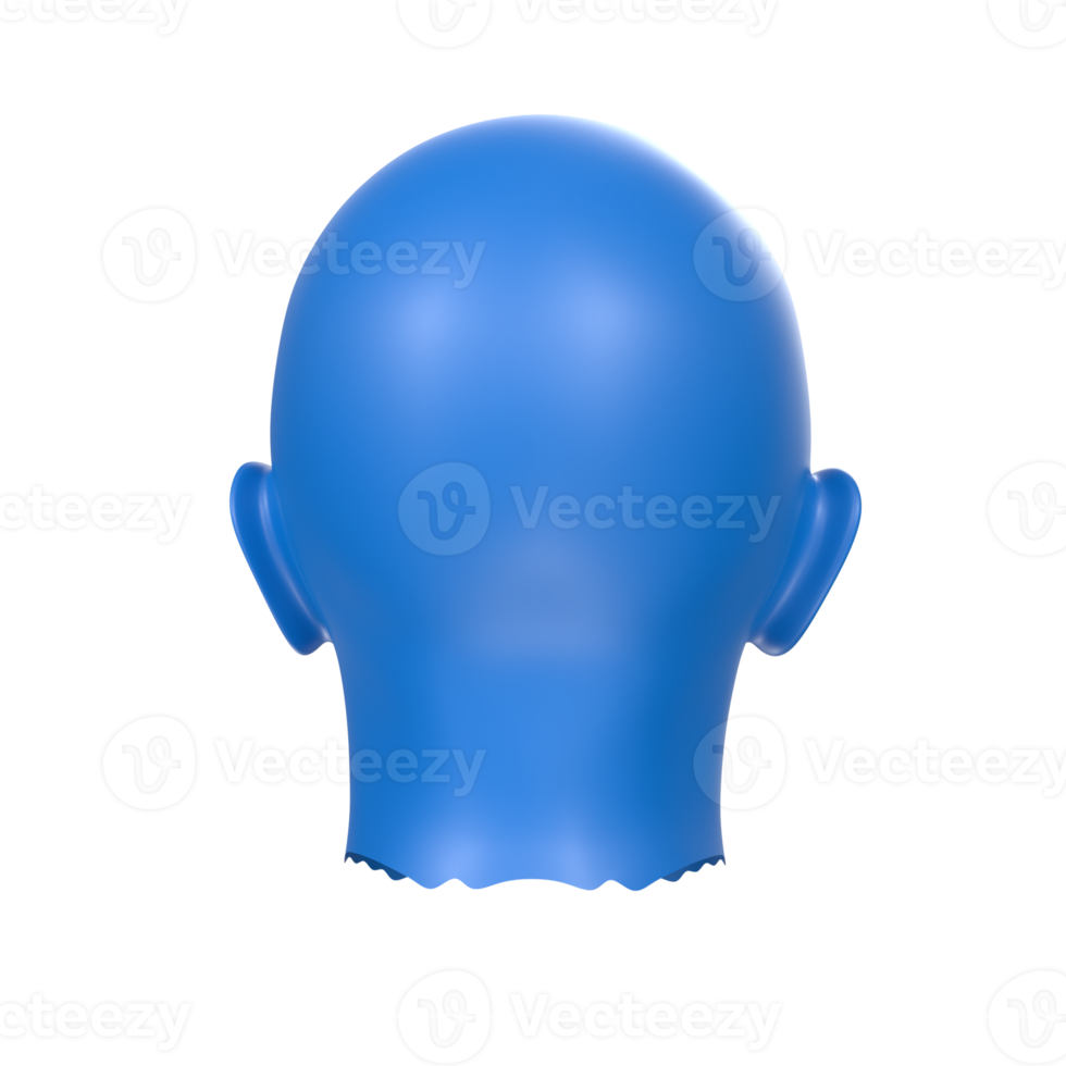 3D Rendering Of Human Bust png