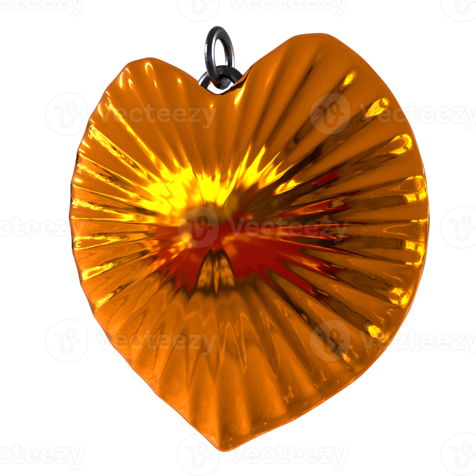 3D Rendering Of Love Necklace png