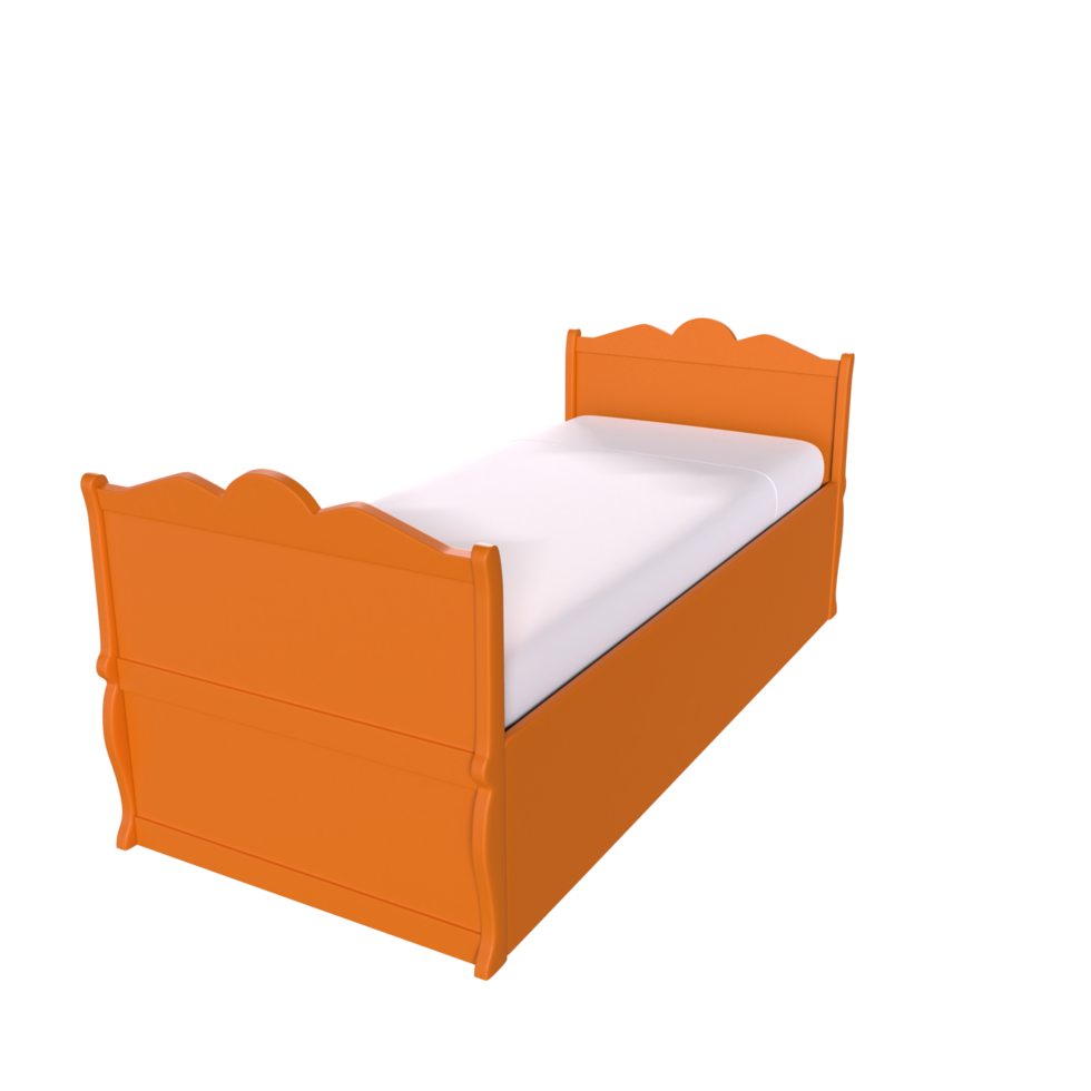 3d interpretazione di bambino letto png