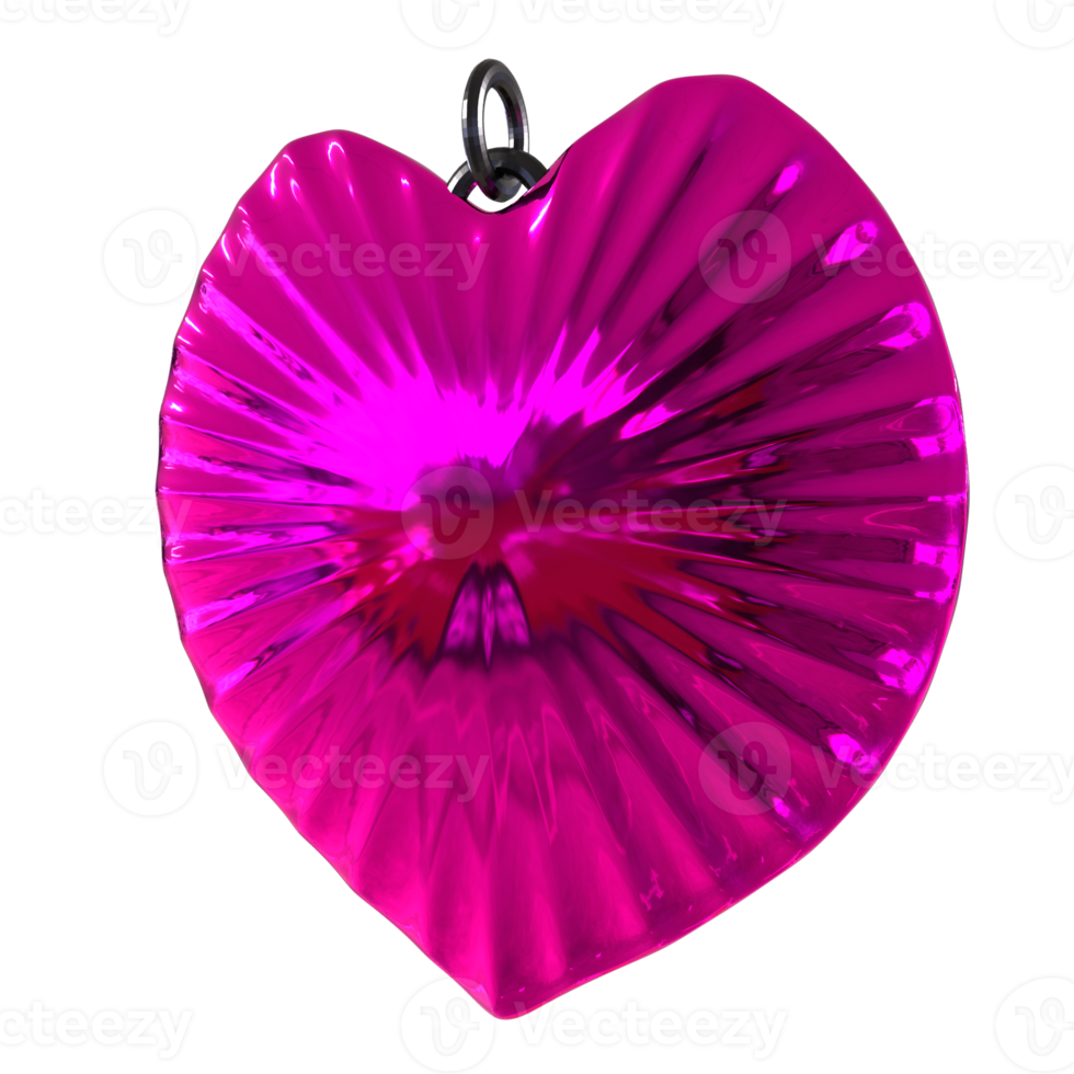 3D Rendering Of Love Necklace png