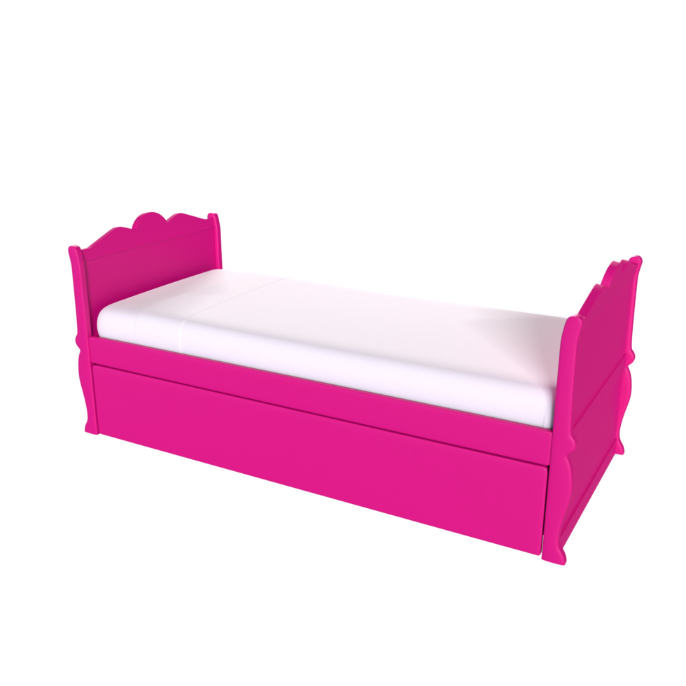 3d renderen van kind bed png