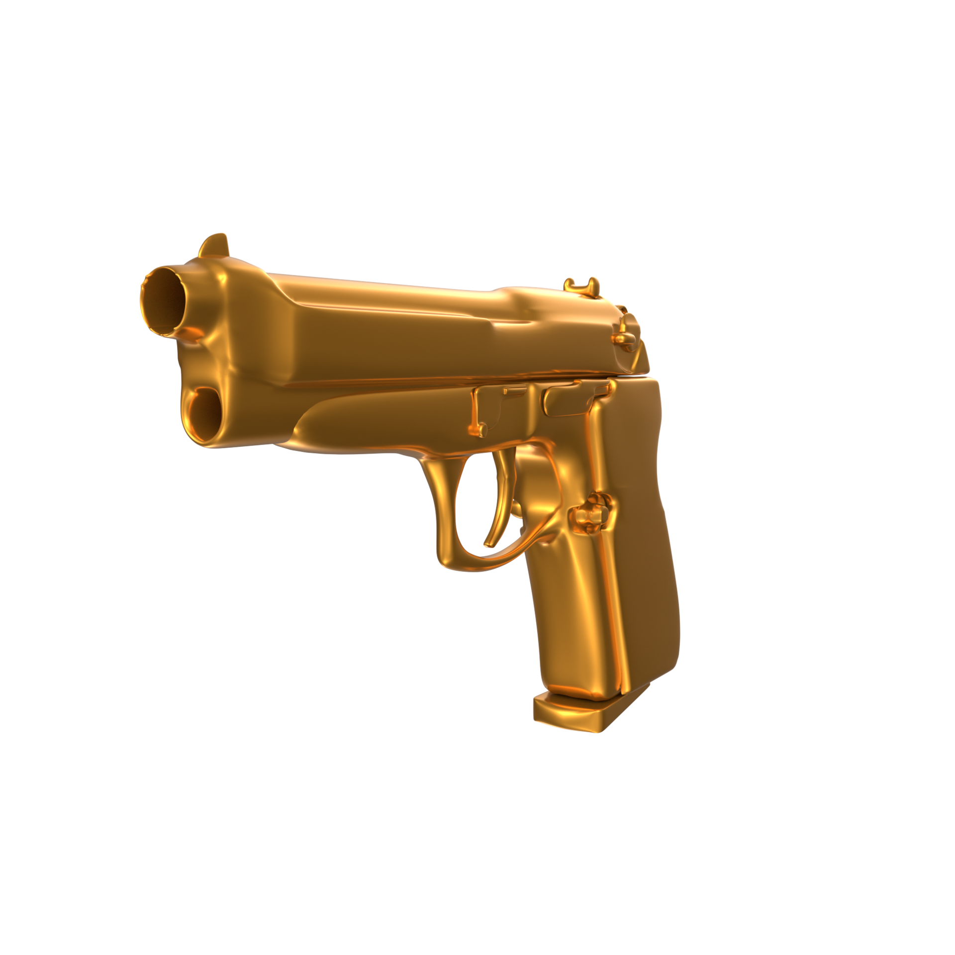 3D Rendering Of Pistol Gun 18065839 PNG