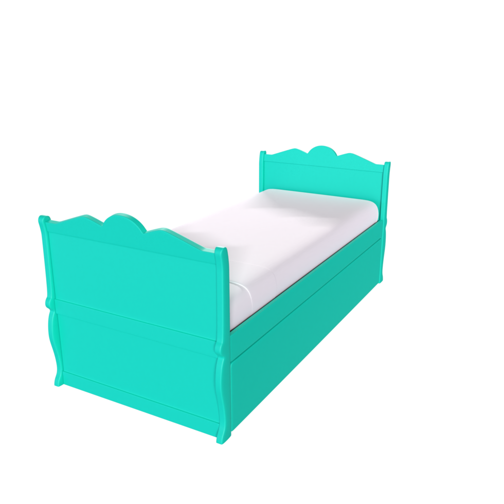3D Rendering Of Child Bed png