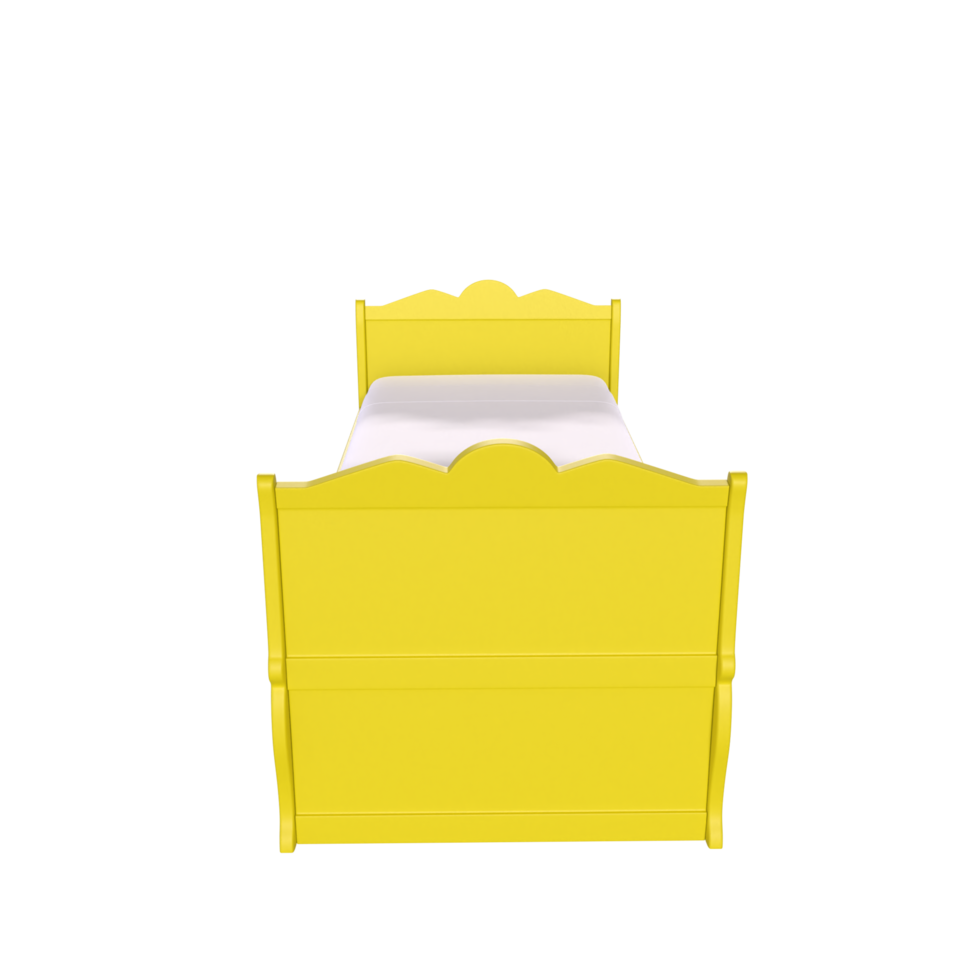 3D Rendering Of Child Bed png