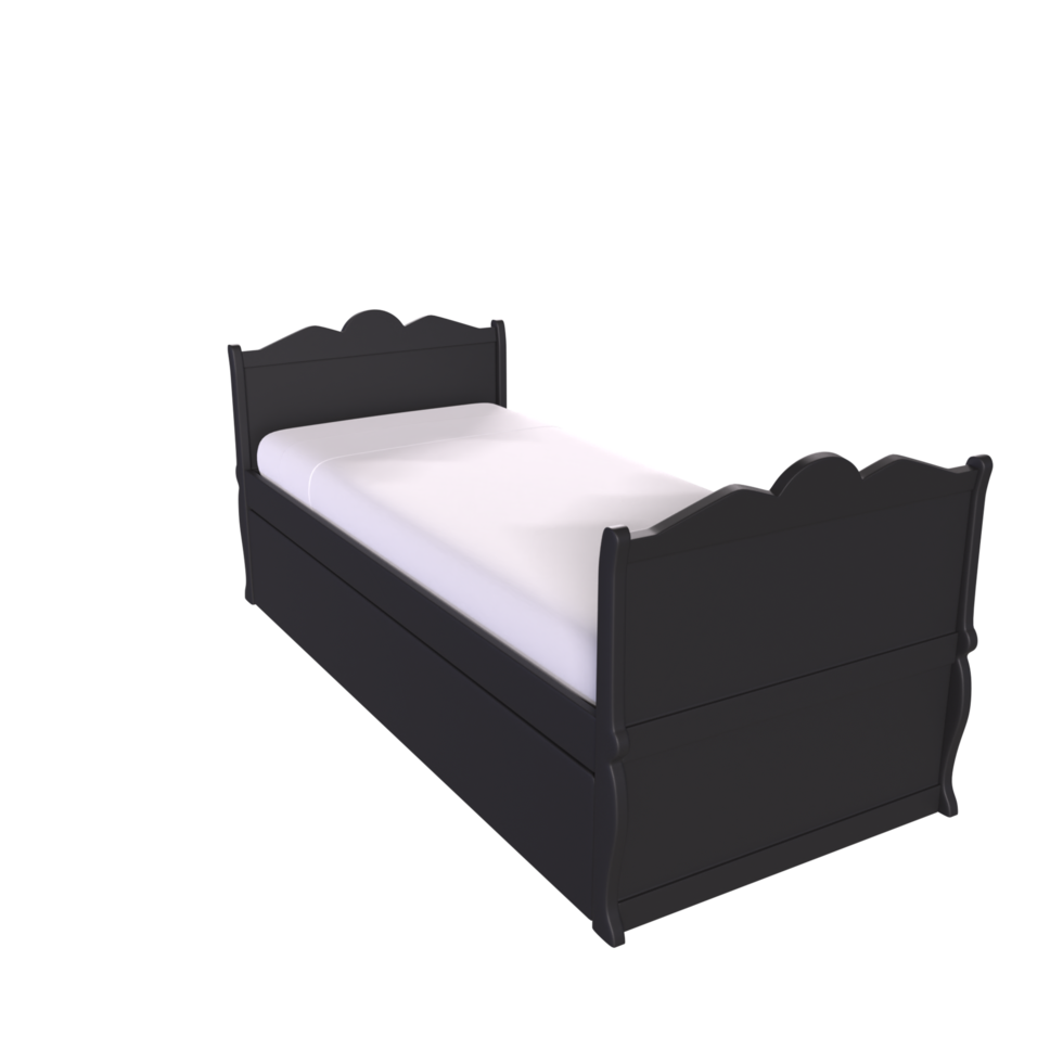 3D Rendering Of Child Bed png