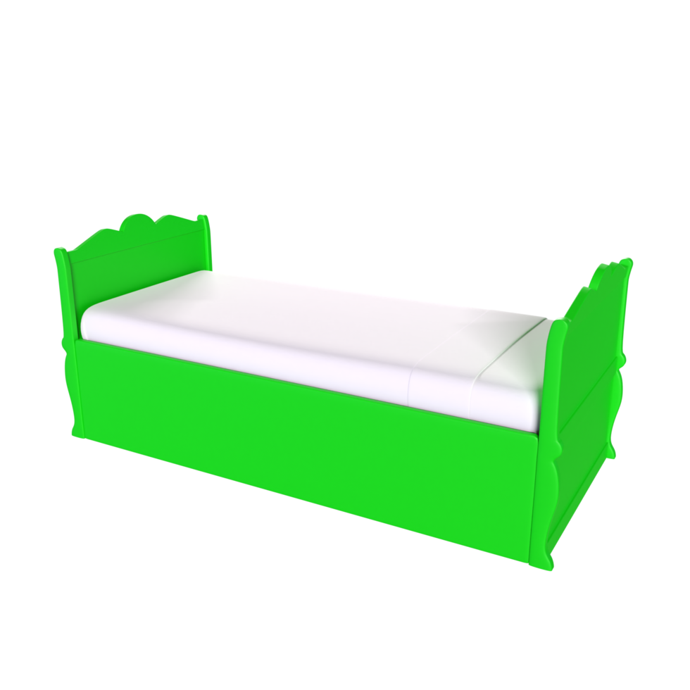 3D Rendering Of Child Bed png