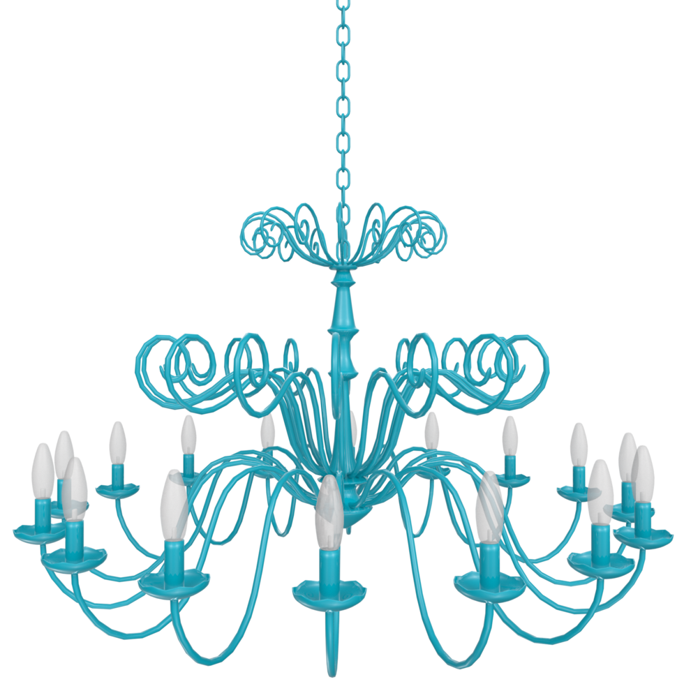 3D Rendering Of Chandelier Object png