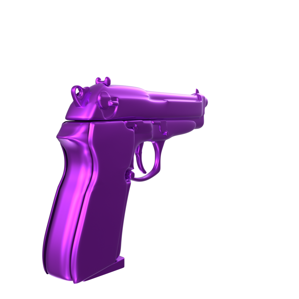 3d interpretazione di pistola pistola png