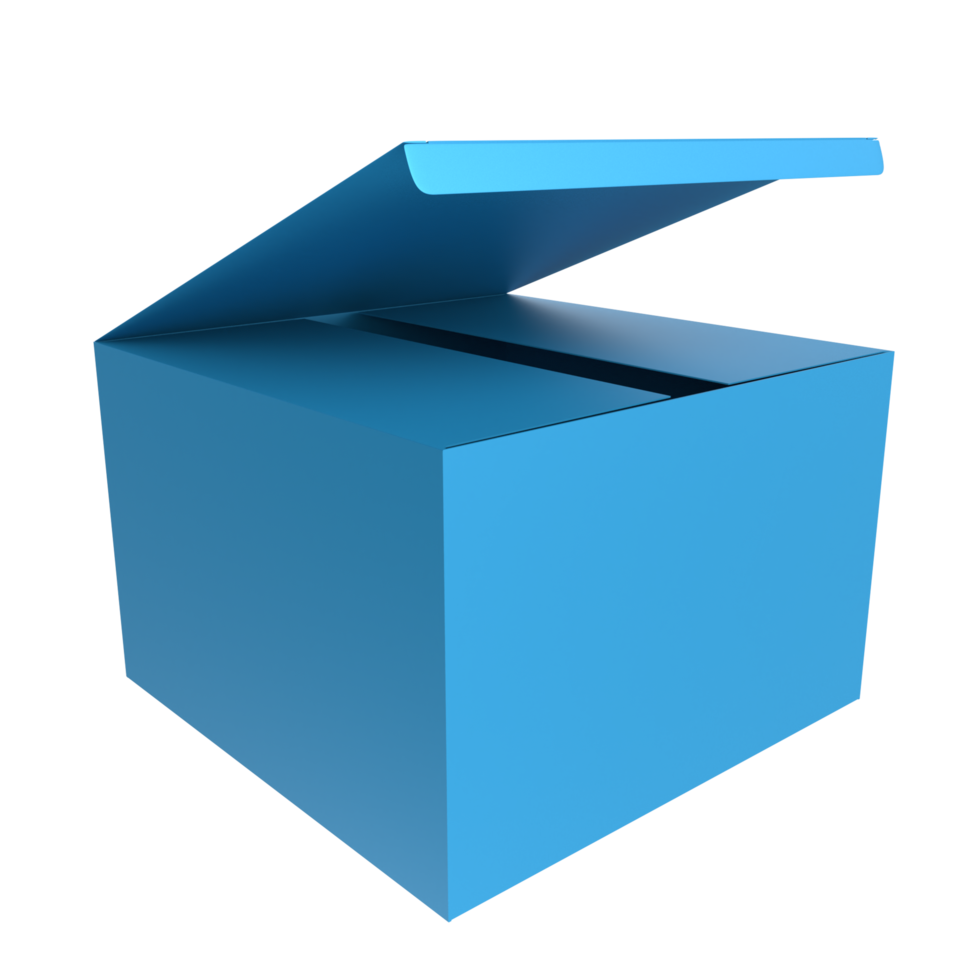Product box isolated on background png