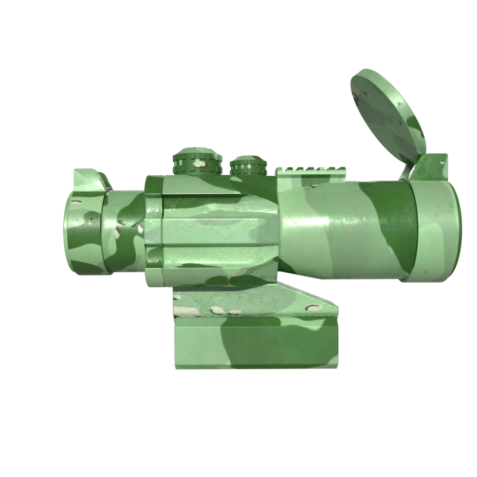 Rifle scope isolated on transparent png