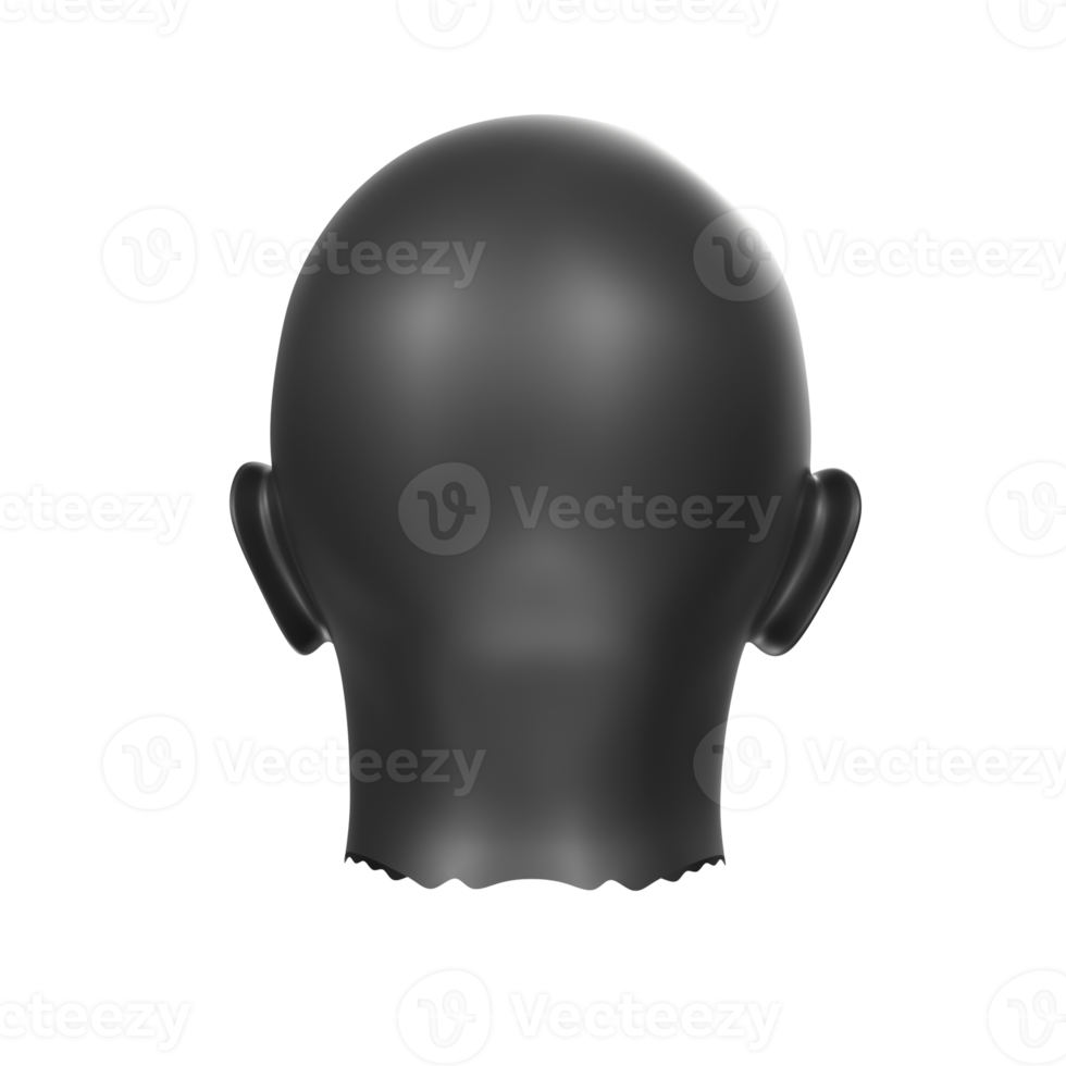 3D Rendering Of Human Bust png