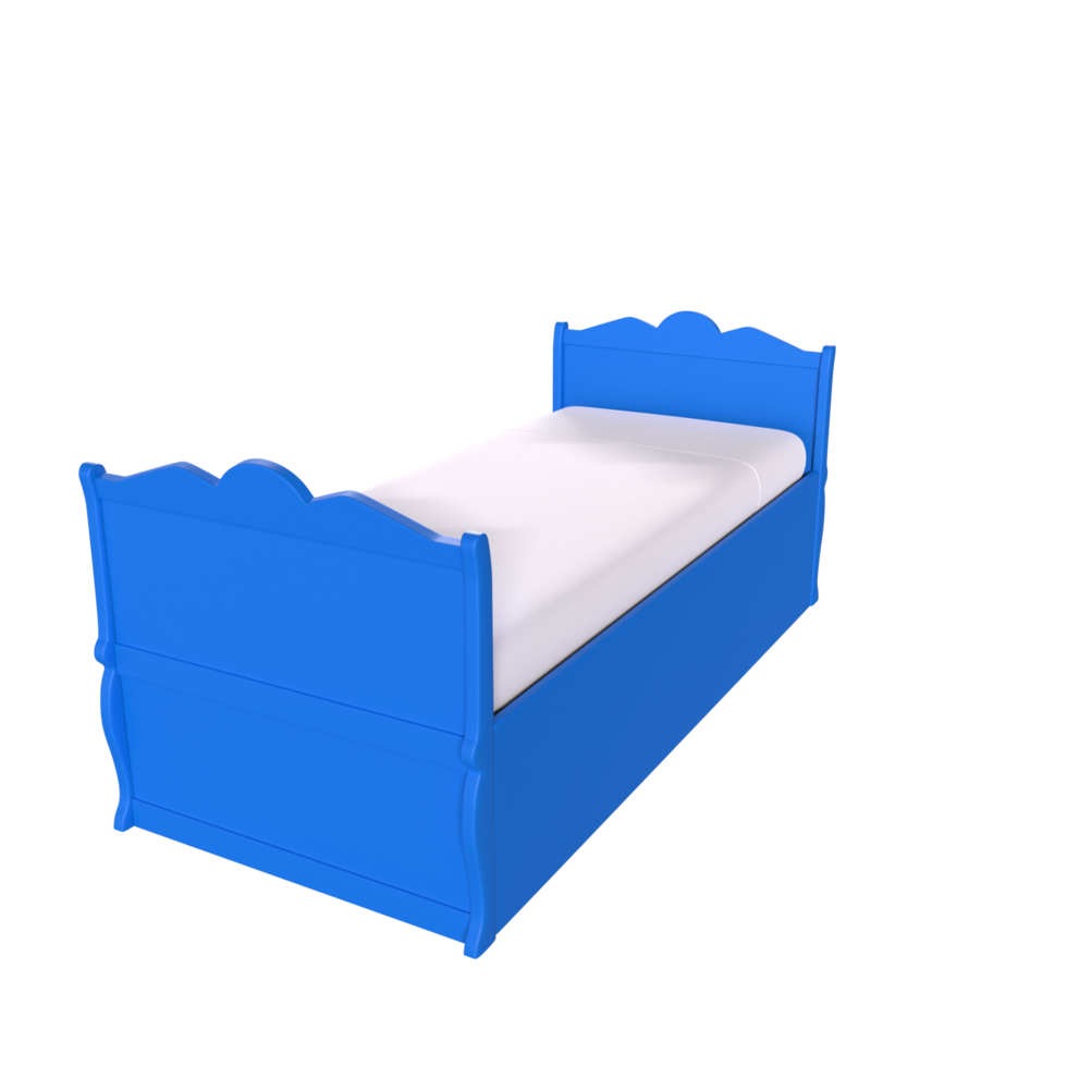 3D Rendering Of Child Bed png