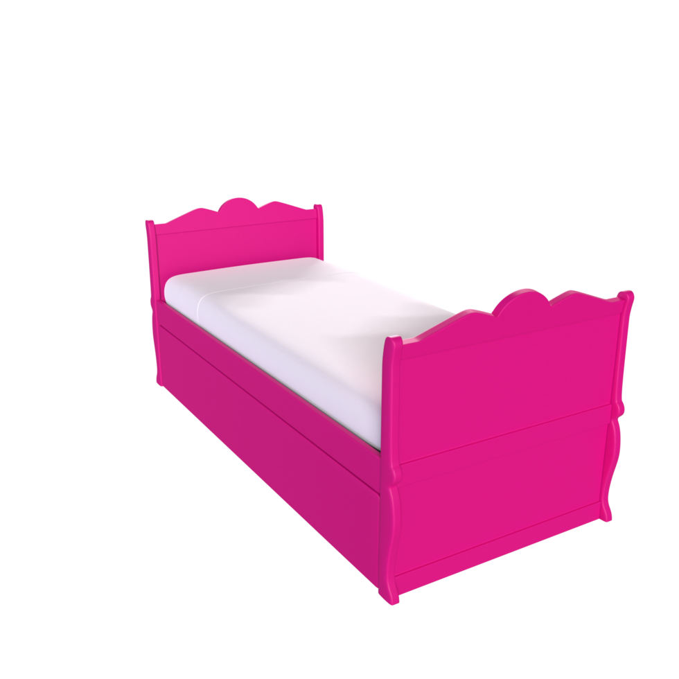 3D Rendering Of Child Bed png