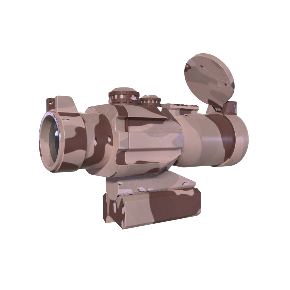 Rifle scope isolated on transparent png