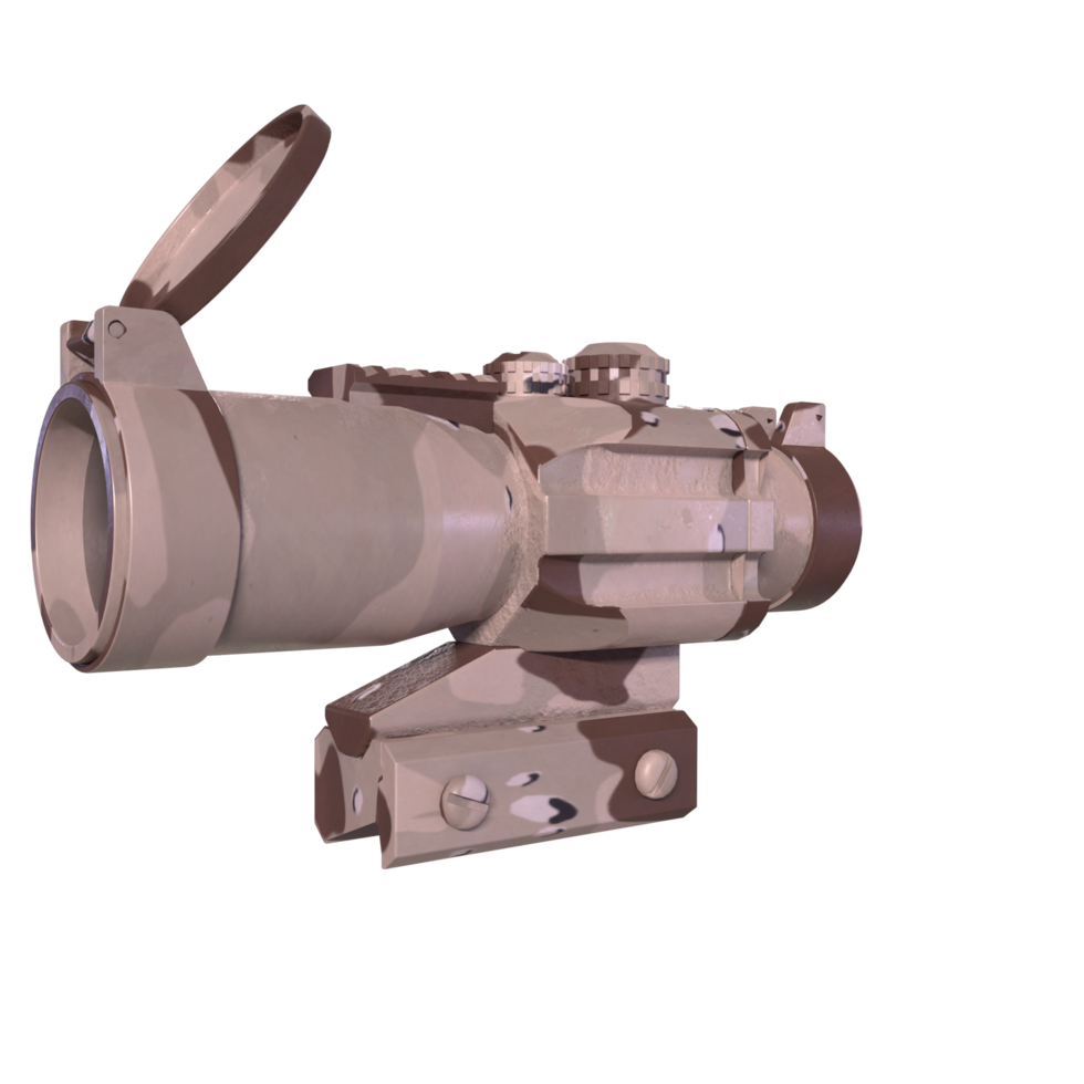 Rifle scope isolated on transparent png