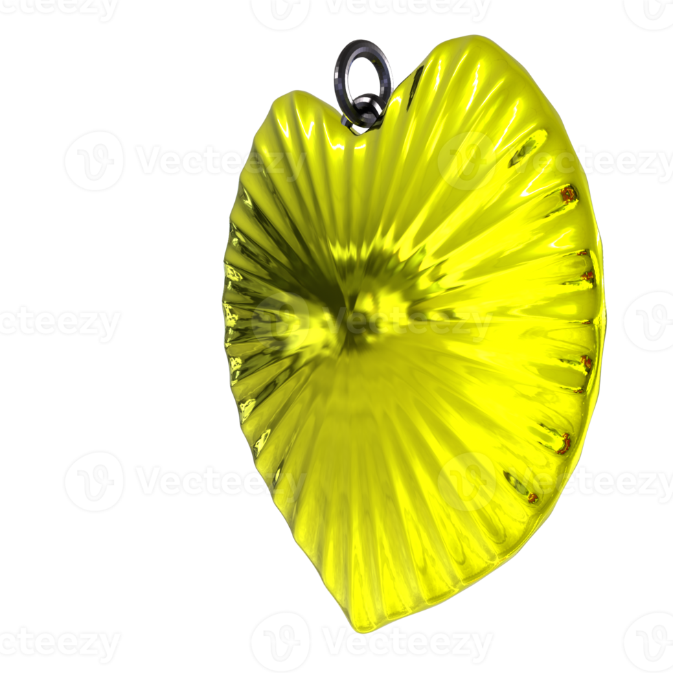 3D Rendering Of Love Necklace png
