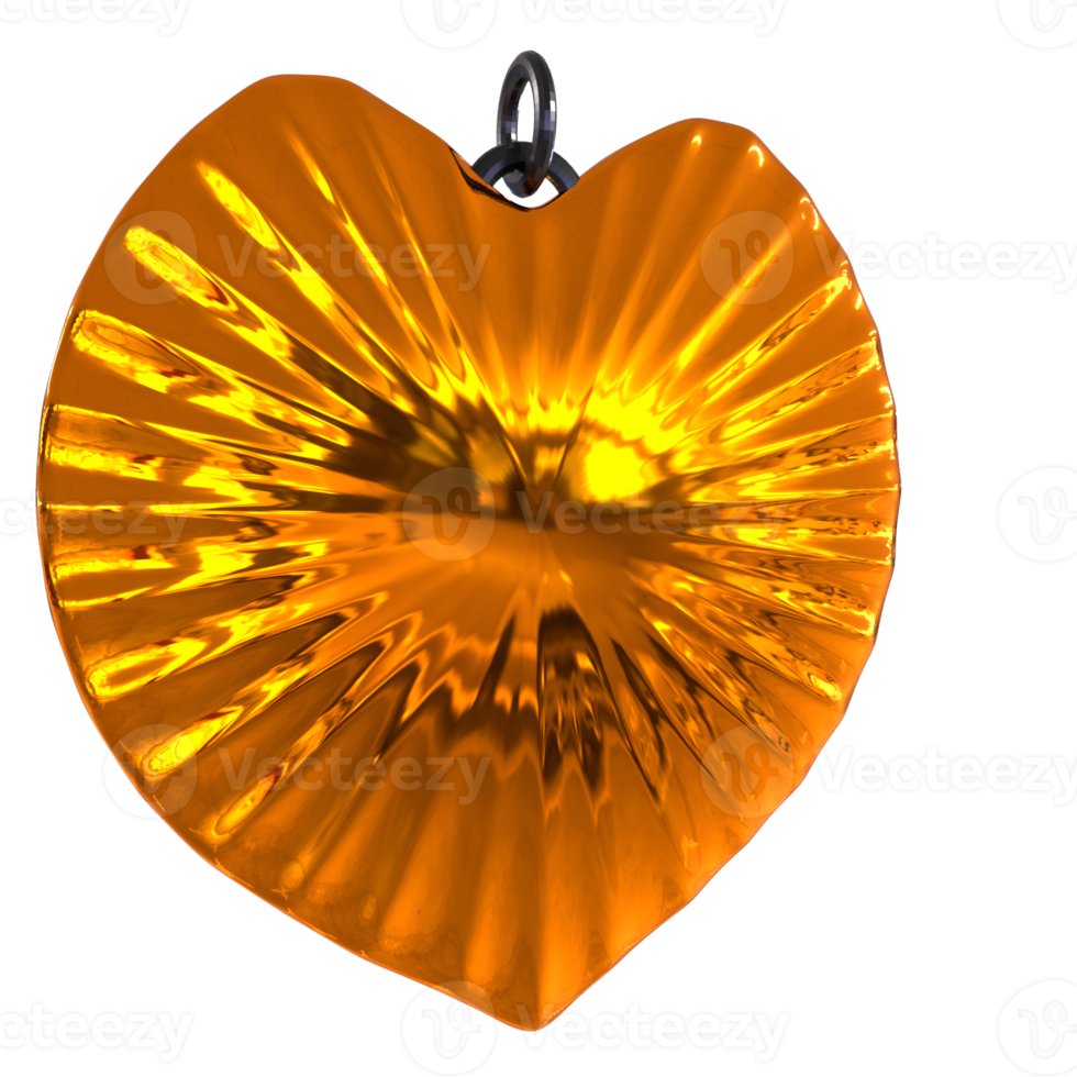 3D Rendering Of Love Necklace png