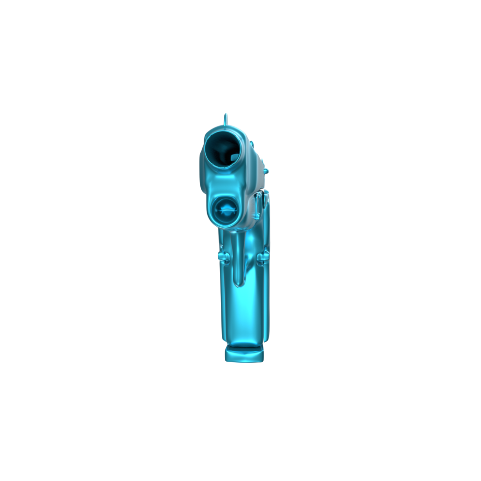 3d tolkning av pistol pistol png